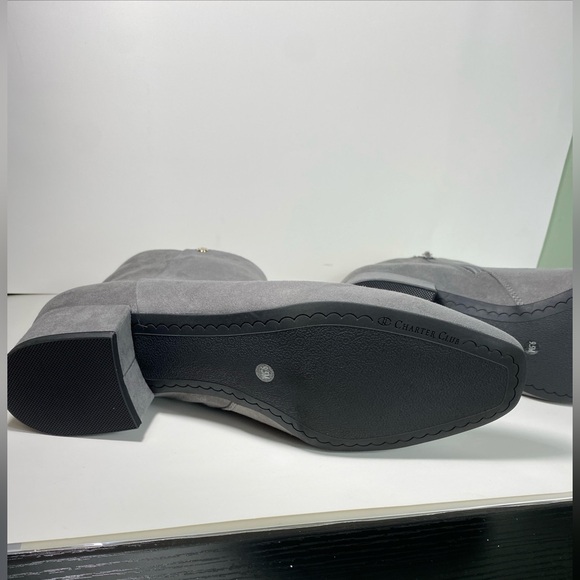 Charter Club 9.5 medium NWT Heather Gray Boots - Picture 7 of 11